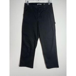 Girlish Cargo Straight Pants Women’s Size 9/29 Black Pockets